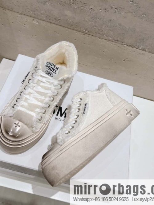 🐰🐰(Top version) Old polish 23s-SMFK Guochao Tide\'s latest popular cross flower, skateboard shoes, platform, casual, canvas shoes