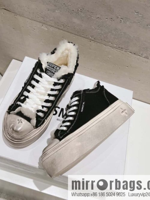 🐰🐰(Top version) Old polish 23s-SMFK Guochao Tide\'s latest popular cross flower, skateboard shoes, platform, casual, canvas shoes