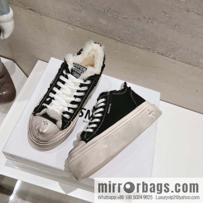 🐰🐰(Top version) Old polish 23s-SMFK Guochao Tide\'s latest popular cross flower, skateboard shoes, platform, casual, canvas shoes
