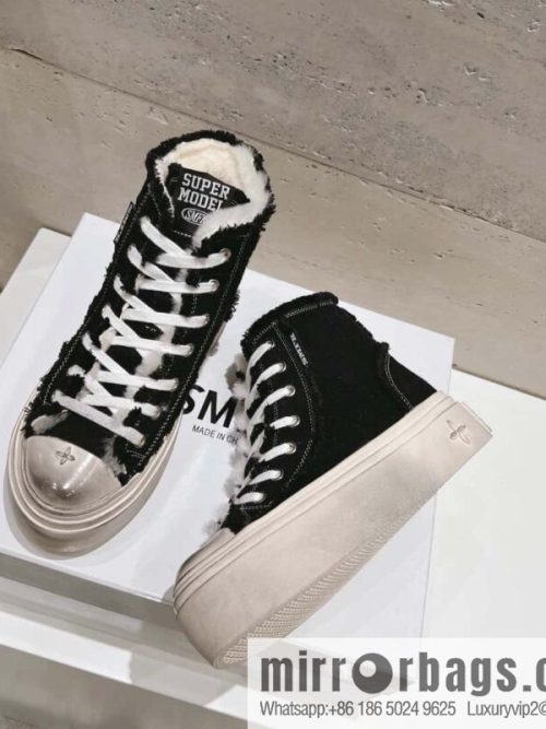 🐰🐰(Top version) Old polish 23s-SMFK Guochao Tide\'s latest popular cross flower, skateboard shoes, platform, casual, canvas shoes