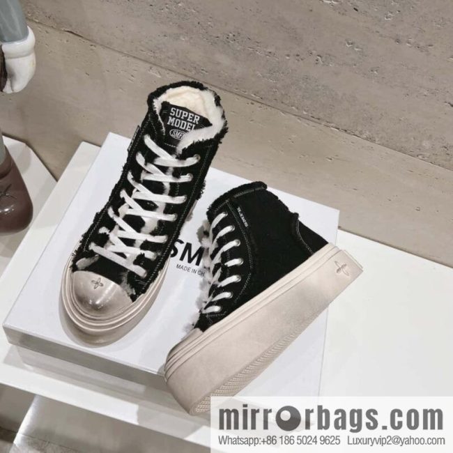 🐰🐰(Top version) Old polish 23s-SMFK Guochao Tide\'s latest popular cross flower, skateboard shoes, platform, casual, canvas shoes