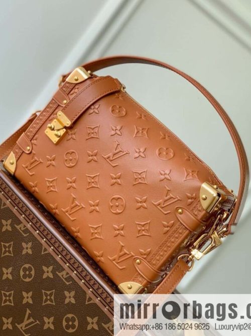 M21709 Full Leather Brown M21741 SIDE TRUNK Handbag