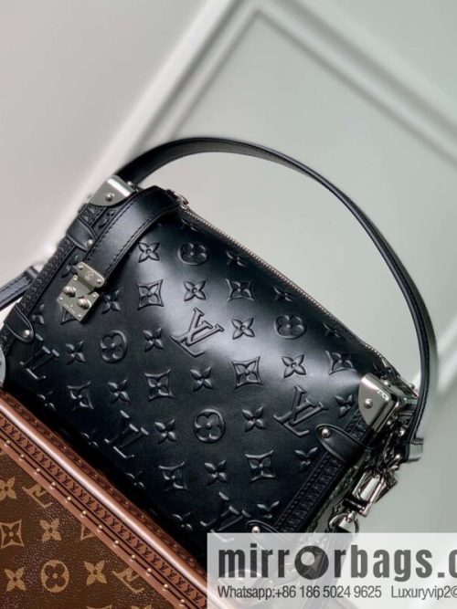 M21709 Full Leather Brown M21741 SIDE TRUNK Handbag