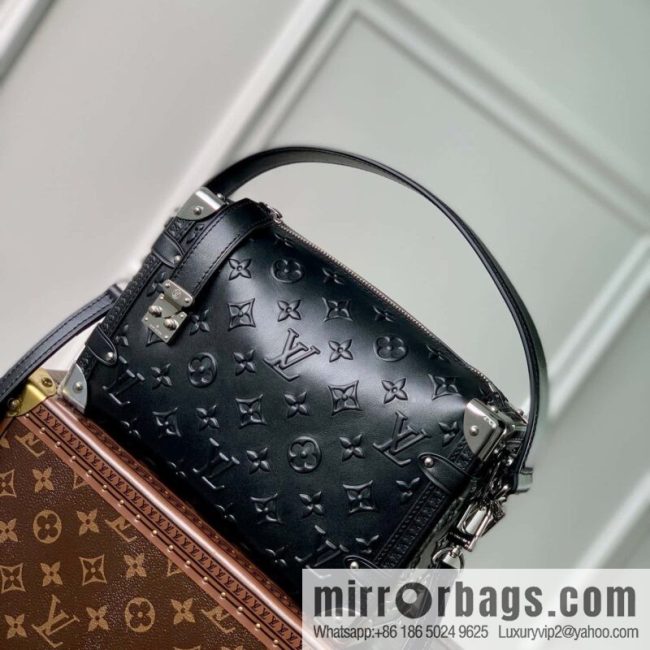 M21709 Full Leather Brown M21741 SIDE TRUNK Handbag