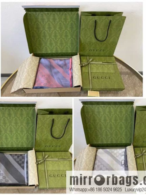 GUCCI Gucci silk-wool blend scarf