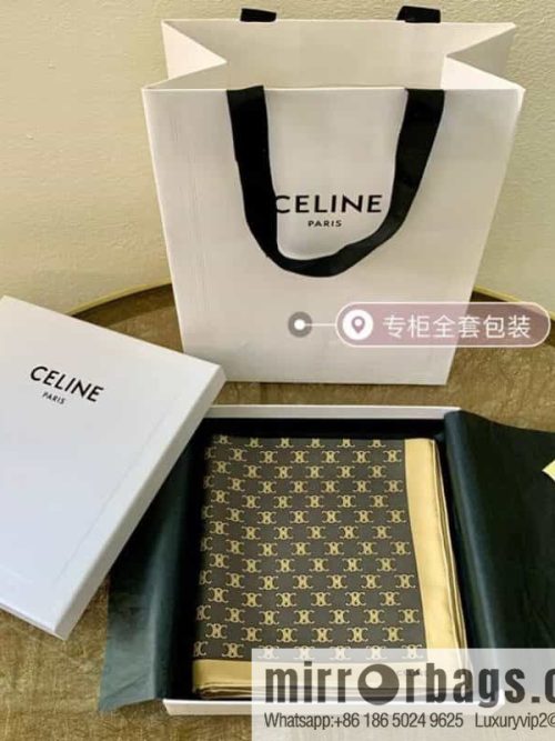 Celine triomphe silk scarf