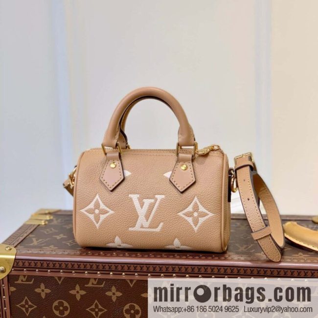 M81625 (Embossed silk screen) Nano Speedy handbag