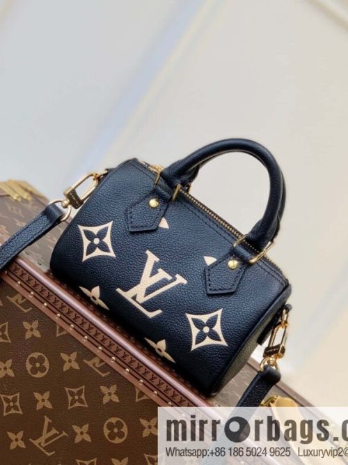 M81456 NANO SPEEDY handbag M81457 (embossed silk screen) Nano Speedy handbag