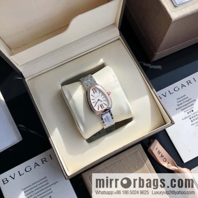 Bvlgari ladies watch, the latest diamond-encrusted Serpenti seduttori snake shadow watch