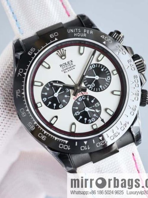 All black steel Daytona ultra-thin upgraded 12.3mm Daytona Velcro convenient strap style 7750 ultra-thin movement mechanical