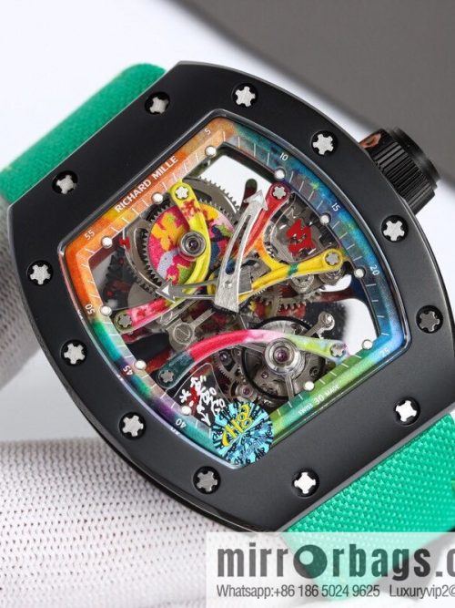 RICHARD MILLE \"Artwork on the wrist\" RM 68-01 Tourbillon Cyril Kongo watch