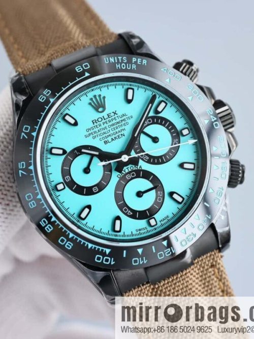 All-black steel Daytona ultra-thin upgraded 12.3mm Daytona Velcro convenient strap style 7750 ultra-thin movement mechanical watch