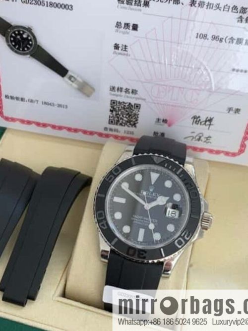 New Yacht Platinum Gold Edition Swiss Original ETA-2824 Movement Watch