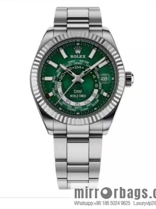 H8 new Yin Yang Rolex Sky-Dweller Skywalker longitudinal bezel with Rolex Ring Command triangular pit pattern