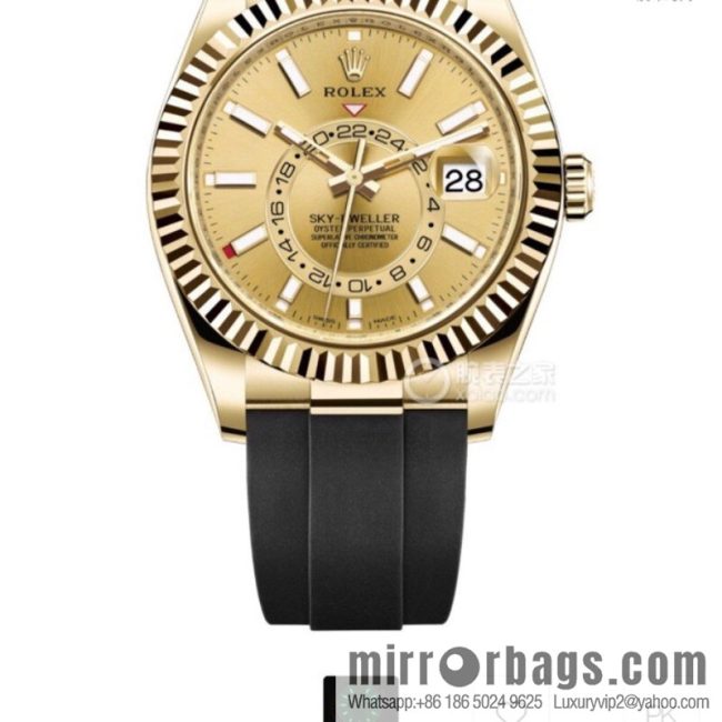 H8 Rolex Sky-Dweller Skywalker Rolex Ring Command Triangle Pit Pattern - Image 2