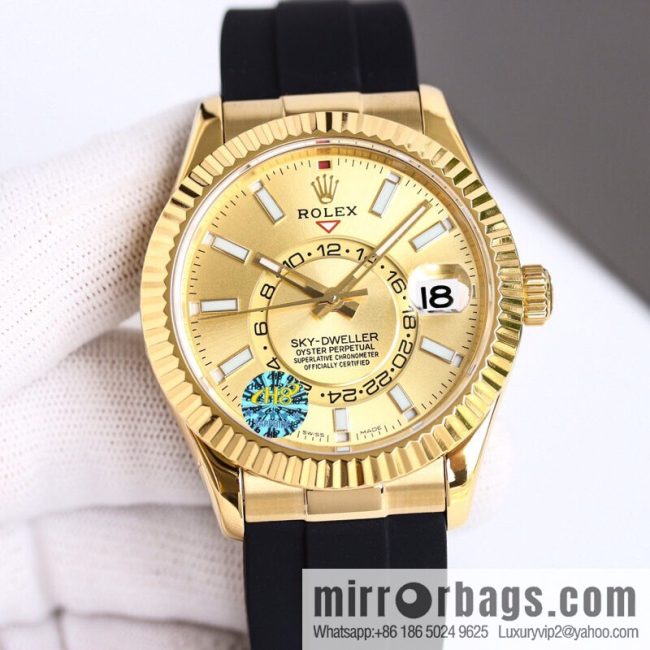 H8 Rolex Sky-Dweller Skywalker Rolex Ring Command Triangle Pit Pattern - Image 3
