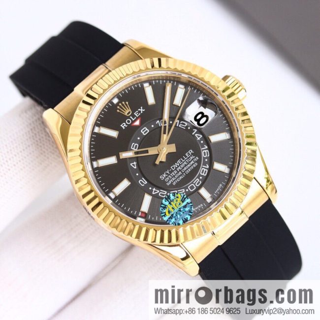 H8 Rolex Sky-Dweller Skywalker Rolex Ring Command Triangle Pit Pattern - Image 4