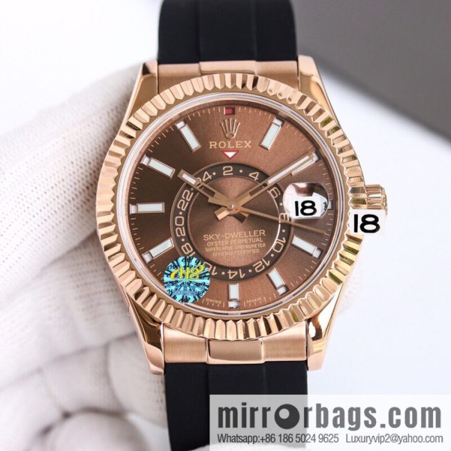 H8 Rolex Sky-Dweller Skywalker Rolex Ring Command Triangle Pit Pattern - Image 5