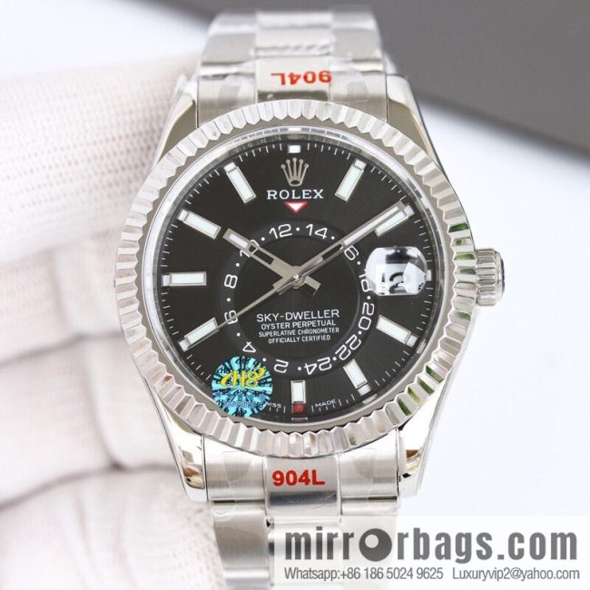 H8 Rolex Sky-Dweller Skywalker Rolex Ring Command Triangle Pit Pattern - Image 3