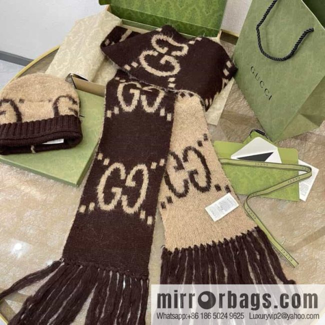 (Set) GUCCI Gucci Mohair wool towel 638680