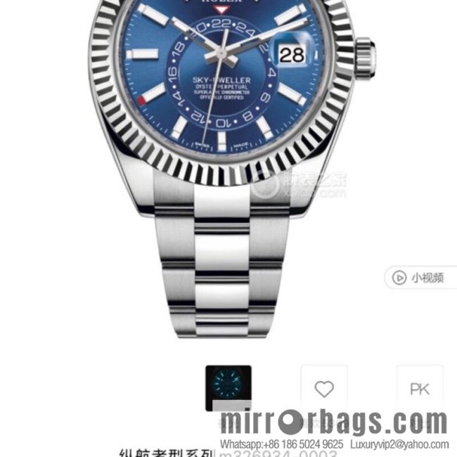 H8 Rolex Sky-Dweller Skywalker Rolex Ring Command Triangle Pit Pattern
