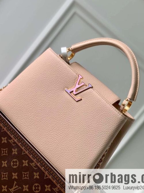 M23082 Pink White, Small M22055 CAPUCINES Small Handbag