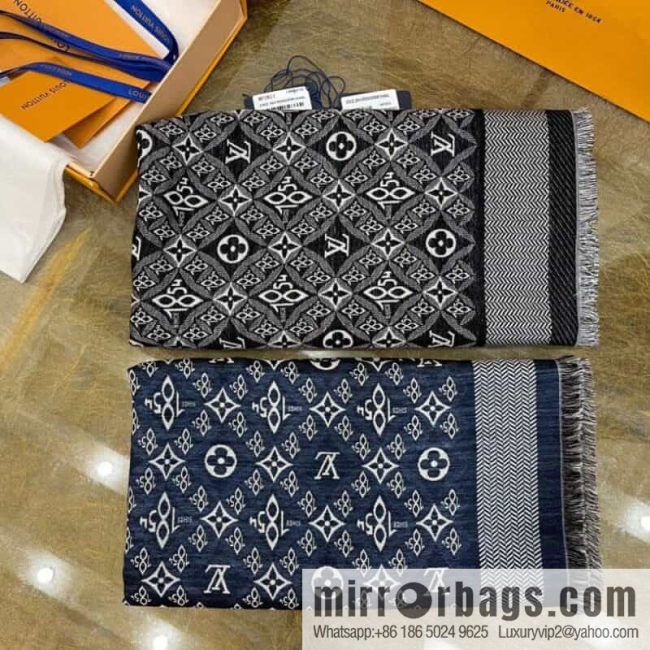 LV Louis Vuitton 60% silk 40% wool scarf shawl mp2821 mp2823
