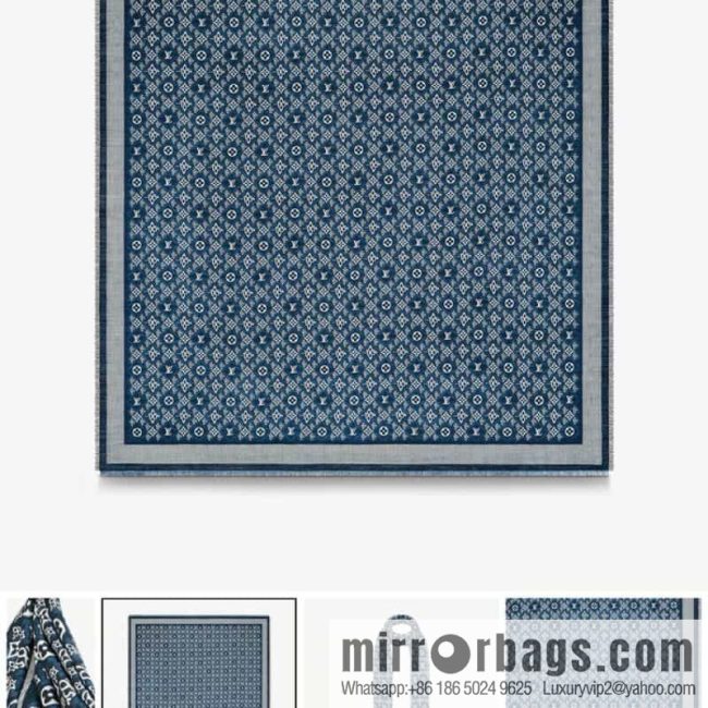 LV Louis Vuitton 60% silk 40% wool scarf shawl mp2821 mp2823 - Image 4
