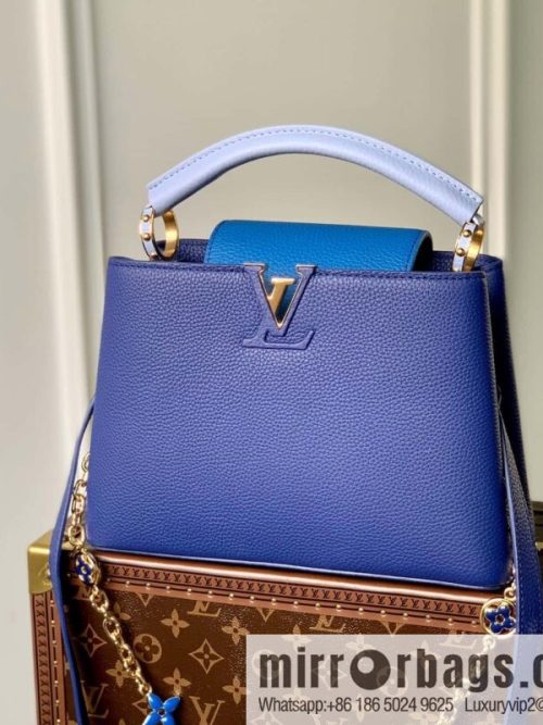 [Exclusive real shot M20844 blue/small] Capucines BB handbag