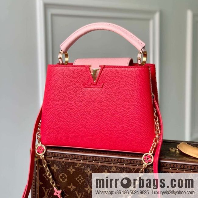 [Exclusive real shot M20845 rose/small] Capucines BB handbag