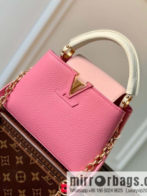 M22375 pink Capucines mini handbag