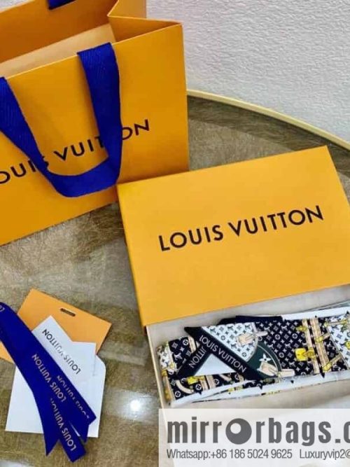 LV Louis Vuitton Monogram silk headband m76442
