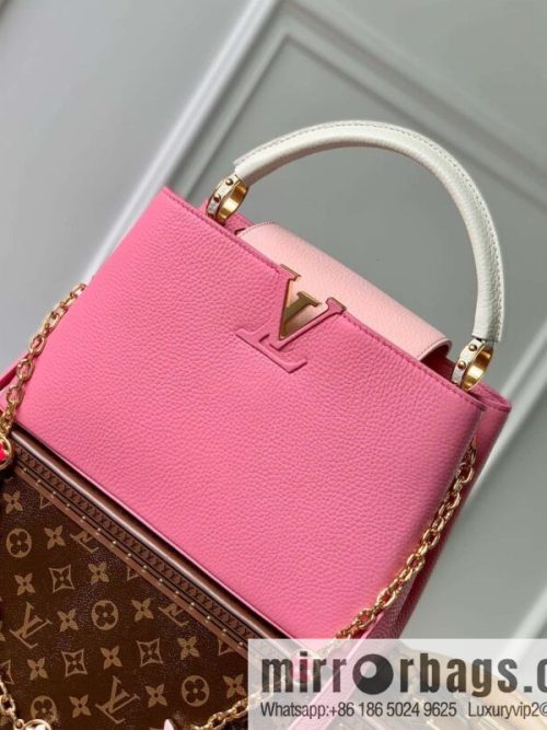 M22375 pink Capucines medium handbag
