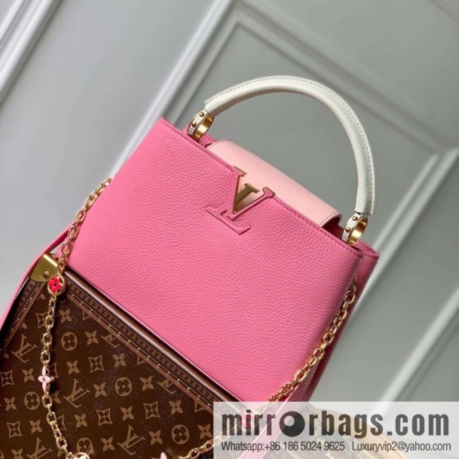 M22375 pink Capucines medium handbag