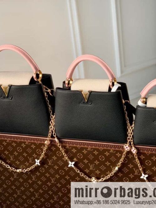 M22375 black mini Capucines mini handbag