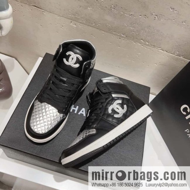 🐰🐰(Top version) 2023 autumn new Chanel AJ joint Internet celebrity Wang fried model [joint high-top casual shoes] Chanel and Nike only one joint cooperation model