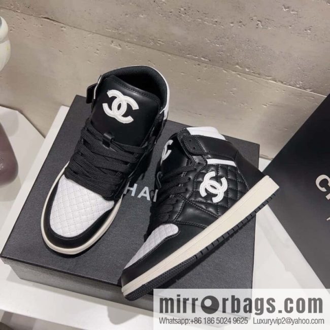 🐰🐰(Top version) 2023 autumn new Chanel AJ joint Internet celebrity Wang fried model [joint high-top casual shoes] Chanel and Nike only one joint cooperation model
