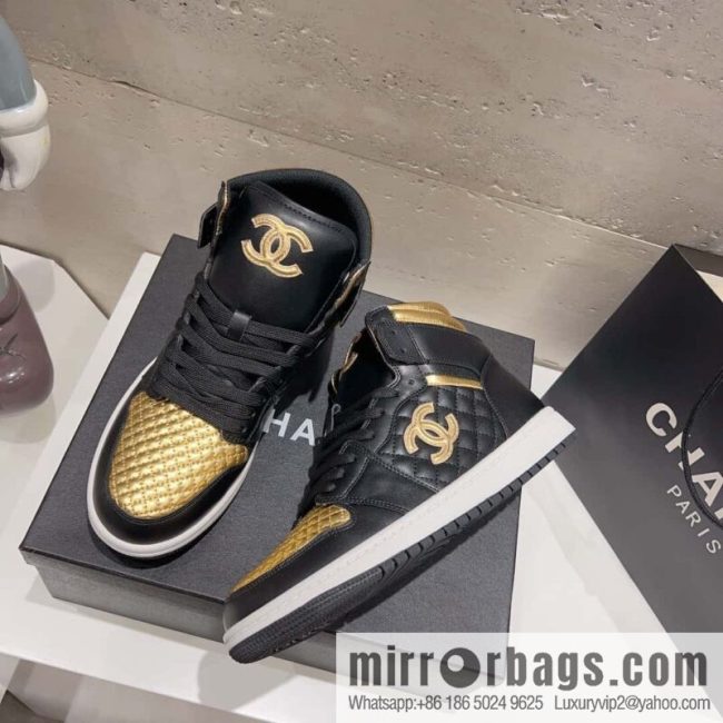 🐰🐰(Top version) 2023 autumn new Chanel AJ joint Internet celebrity Wang fried model [joint high-top casual shoes] Chanel and Nike only one joint cooperation model