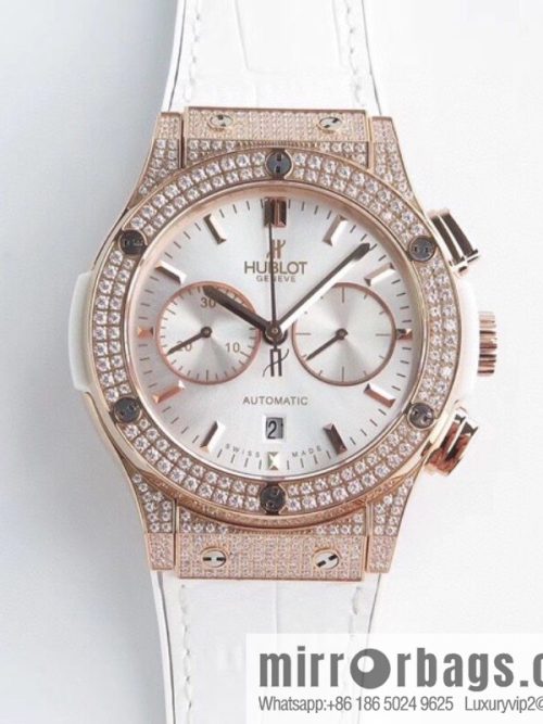HB Hublot HUBLE 🎮 Classic 7750 three-hand travel time watch