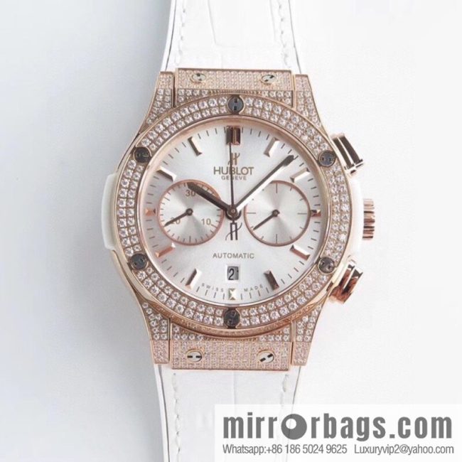 HB Hublot HUBLE 🎮 Classic 7750 three-hand travel time watch