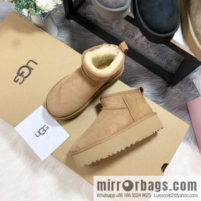 🐰🐰UGG thick bottom mini low top 🐾~ snow boots