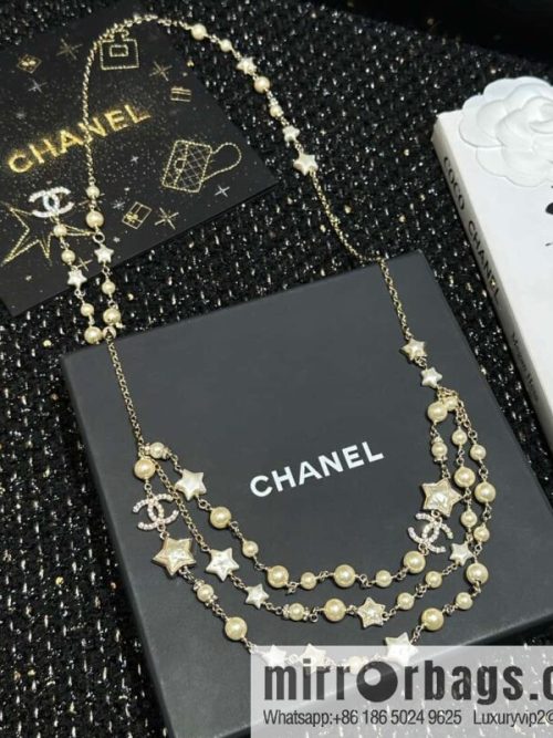 ☀️New ☑️ Chanel double C three-layer five-pointed star ⭐ star belt belt chain ☀️