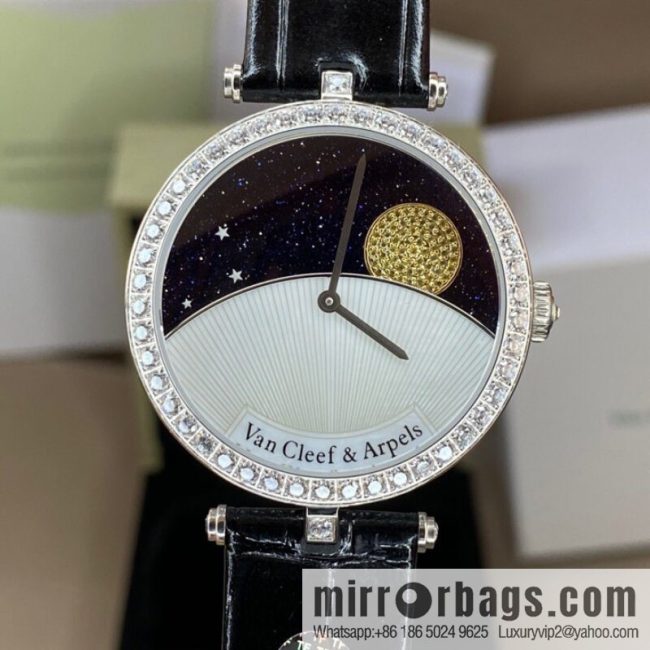 Customized version of Van Cleef & Van Cleef & Arpels \"produced by TF\" genuine literal sapphire instead of cosmic star watch - Image 5