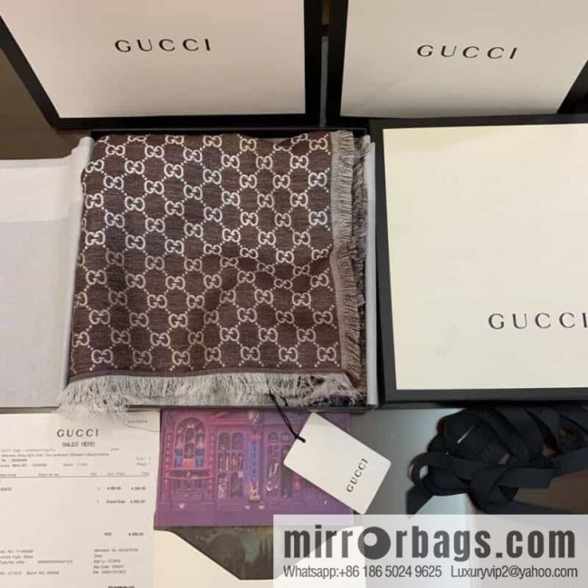 GUCCI Gucci GG logo women\'s scarf 558274 - Image 5