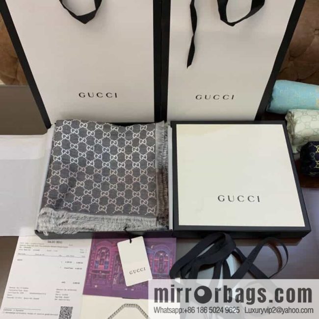 GUCCI Gucci GG logo women\'s scarf 558274 - Image 6