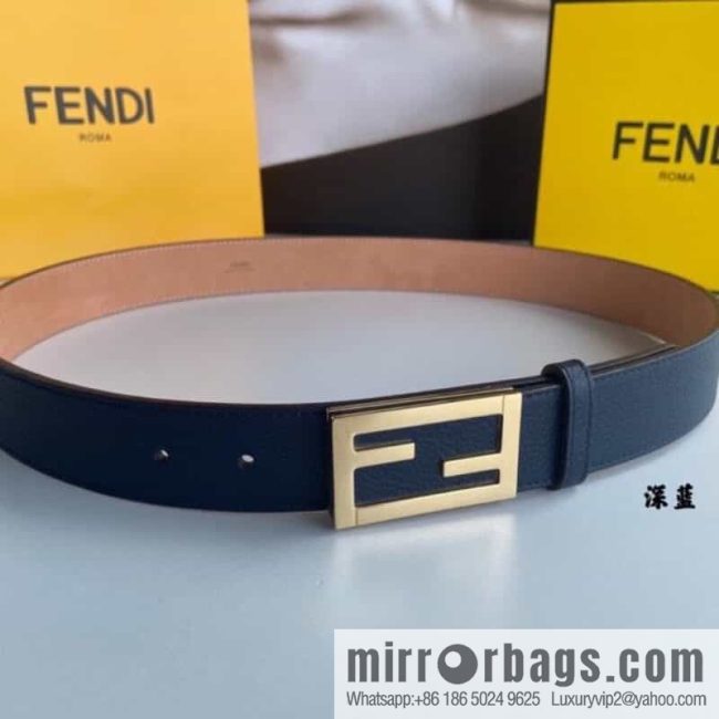 Fendi, Italian craft 3.5cmFF belt - Image 5