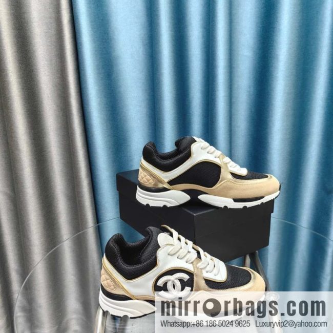 🐰🐰CHANE Xiaoxiang platform panda board shoes sneakers, Chanel 2023ss hot panda shoes 🐼 color scheme platform casual sneakers board shoes