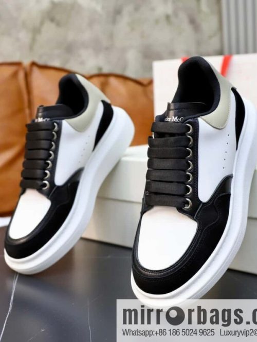 🐰🐰Alexander mcqueen/McQueen, couple 👫 classic star explosion versatile white shoes, original outsole