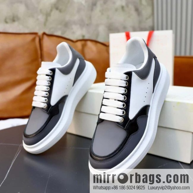 🐰🐰Alexander mcqueen/McQueen, couple 👫 classic star explosion versatile white shoes, original outsole