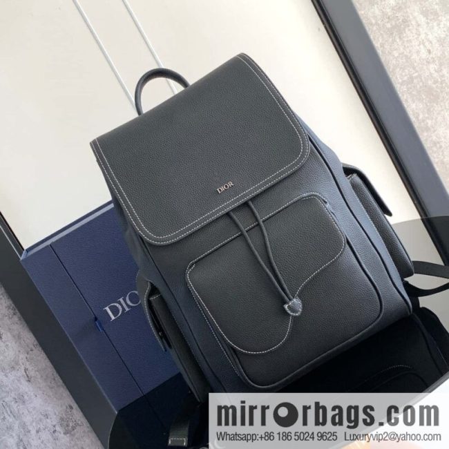DIOR Oblique printed saddle backpack
